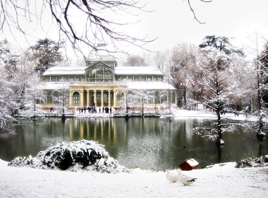 Palacio de Cristal nevado | Foto de Dexae (Flickr)